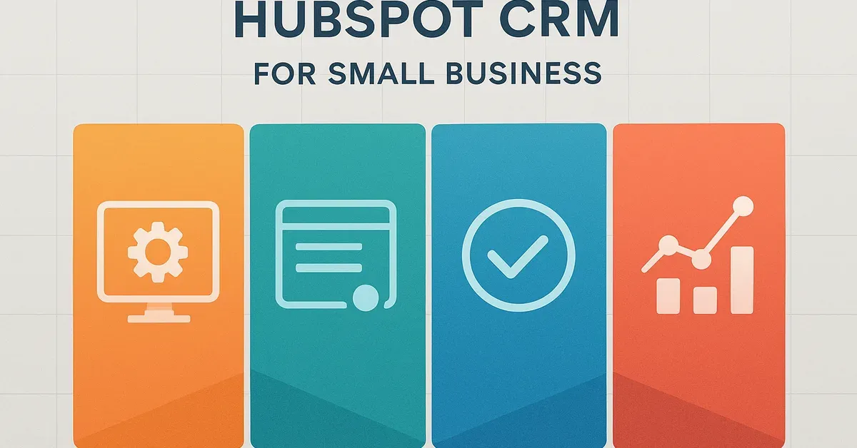 HubSpot CRM for small business comparison — HubSpot, Zoho CRM, Salesforce (AI-generated image)