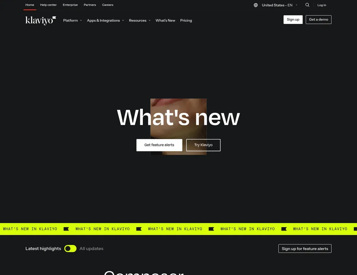 Klaviyo A revenue dashboard showing a detailed timeline of an email campaign's direct