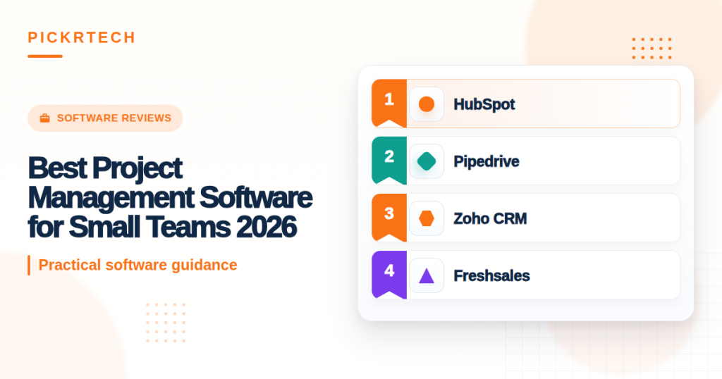 Best Project Management Software for Small Teams 2026