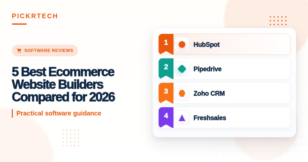 5 Best Ecommerce Website Builders Compared for 2026