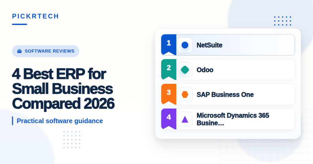 4 Best ERP for Small Business Compared 2026