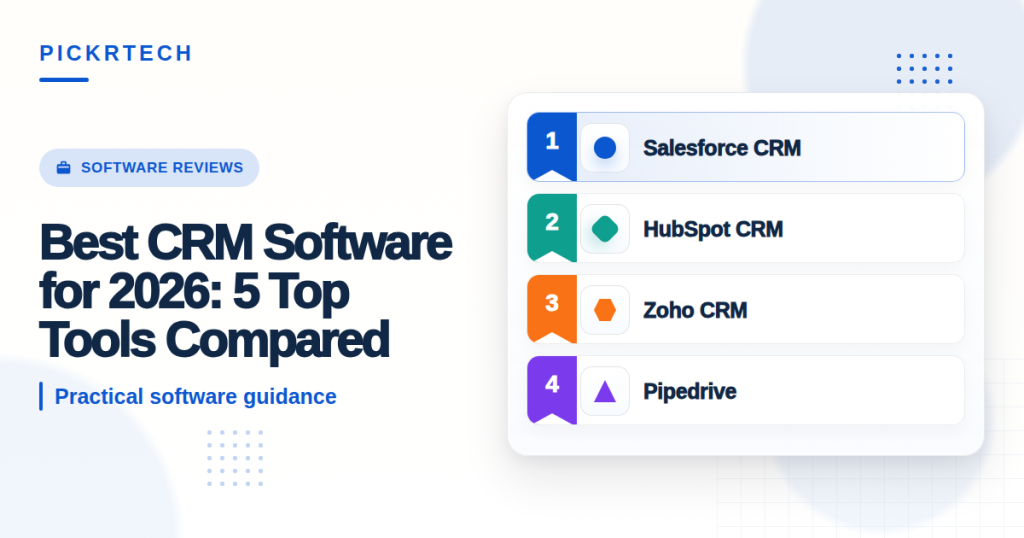 Best CRM Software for 2026: 5 Top Tools Compared