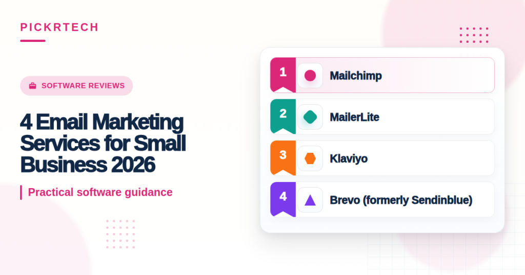 4 Email Marketing Services for Small Business 2026