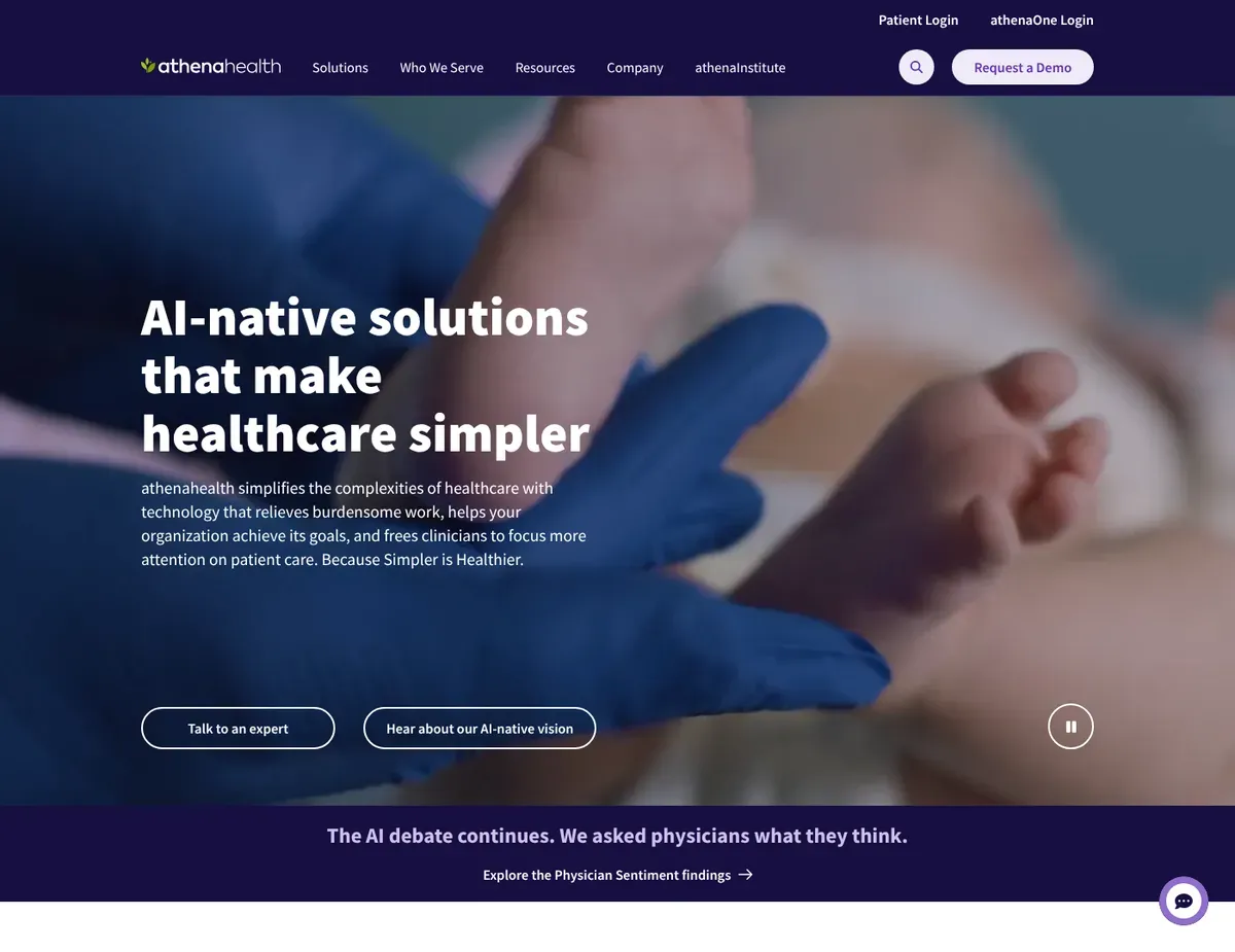 Athenahealth Network-based dashboard showing payer rule updates and claim submission