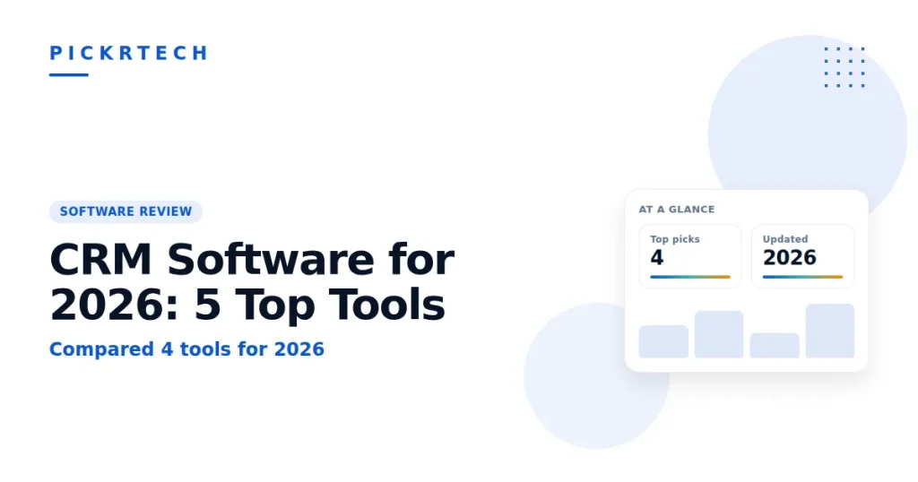 Best CRM Software for 2026: 5 Top Tools Compared