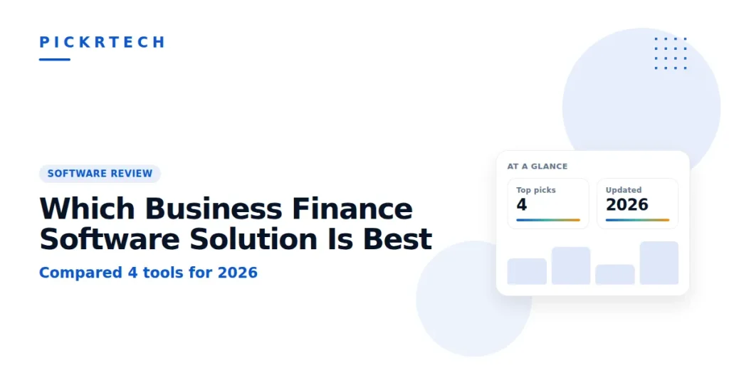 Which Business Finance Software Solution Is Best for 2026?