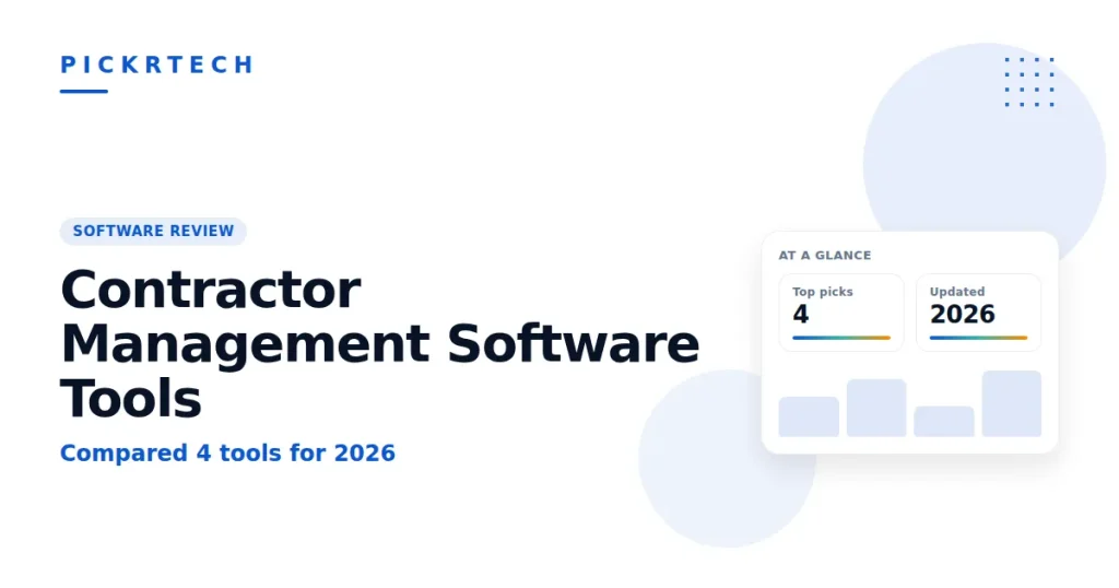 Contractor Management Software Tools Compared 2026