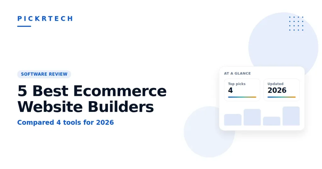 5 Best Ecommerce Website Builders Compared for 2026