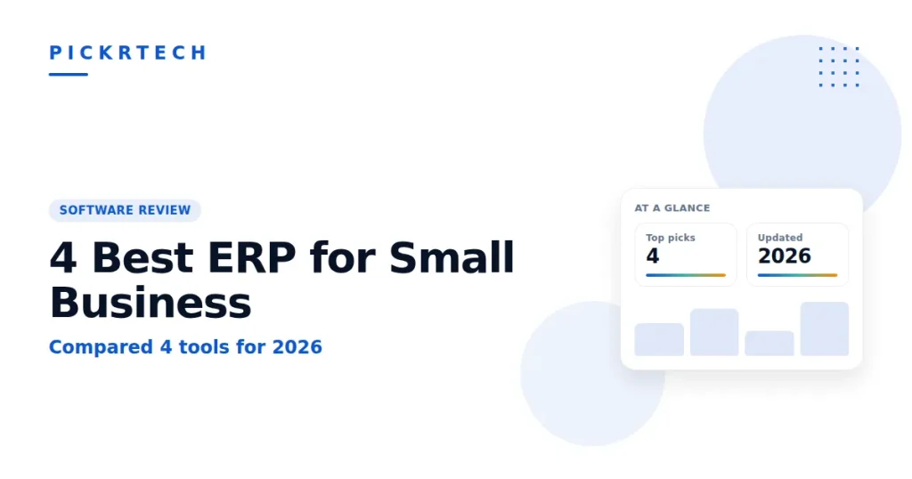 4 Best ERP for Small Business Compared 2026