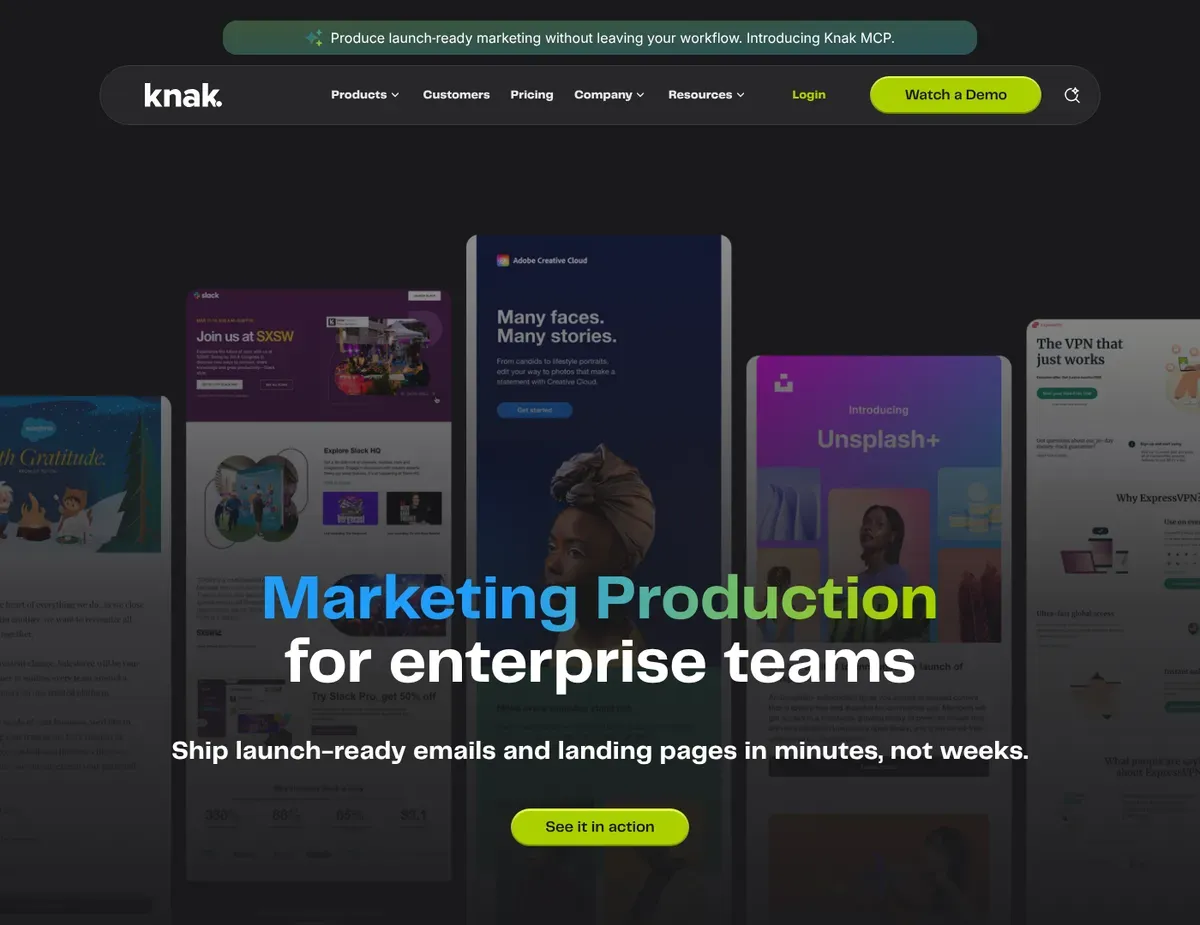 Knack App builder interface showing the connection between a backend data table and a
