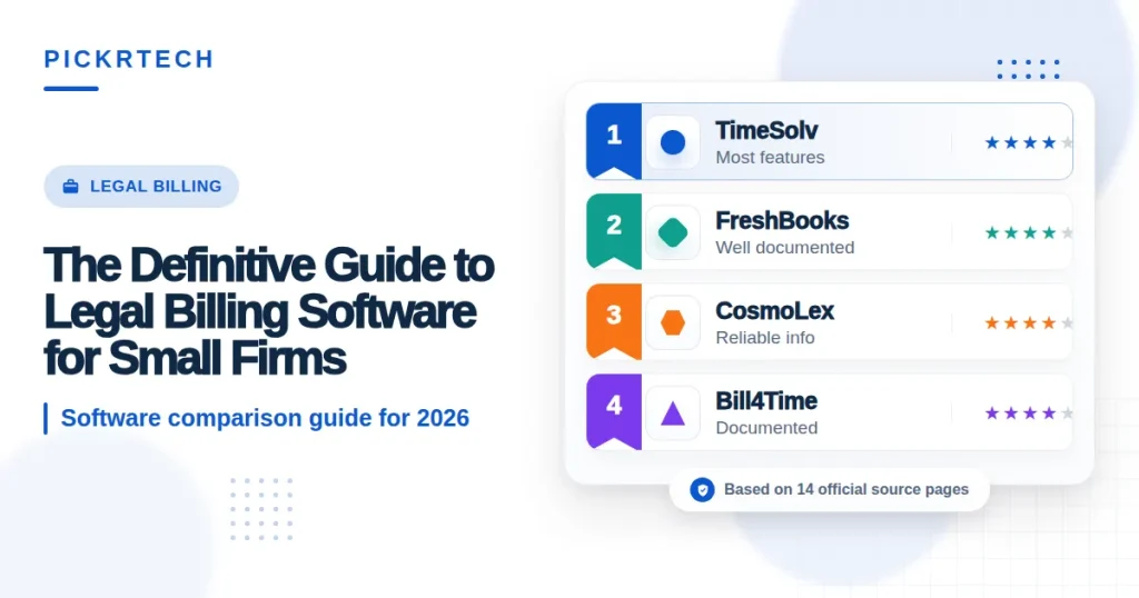 5 Top Legal Billing Software for Small Firms 2026