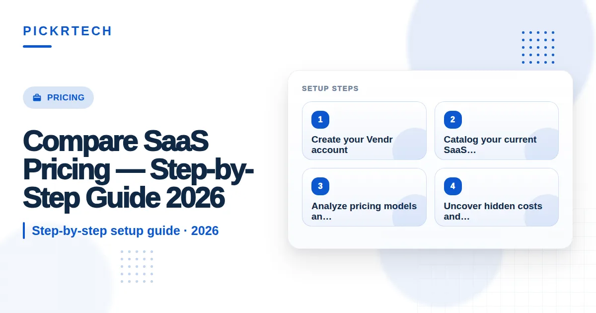 Compare SaaS Pricing step by step guide
