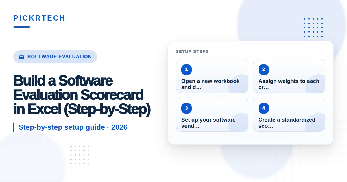 Software Evaluation Scorecard step by step guide