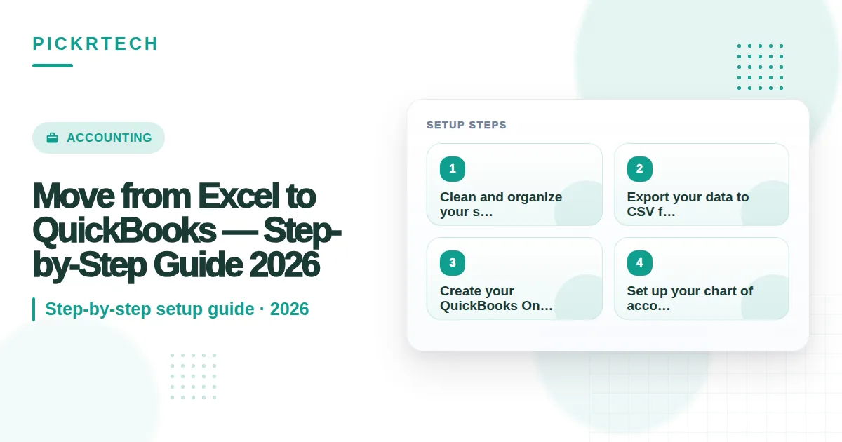 Move from Excel to QuickBooks step by step migration guide