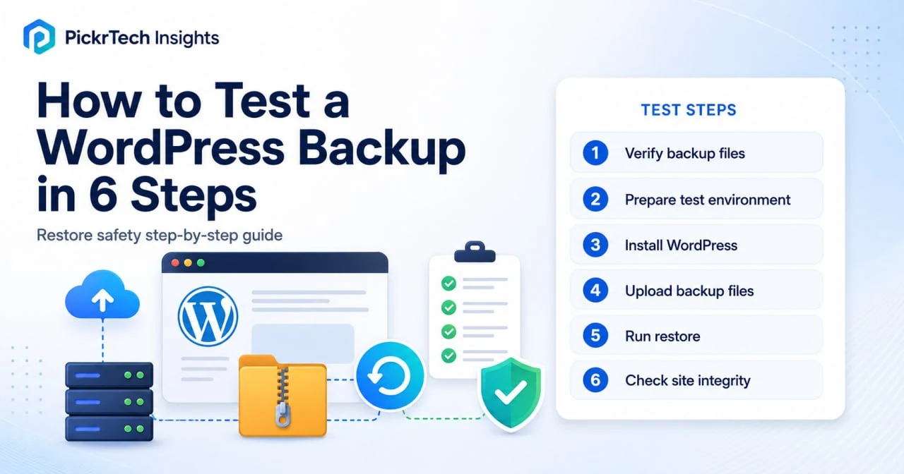 How to Test a WordPress Backup — Step-by-Step Guide
