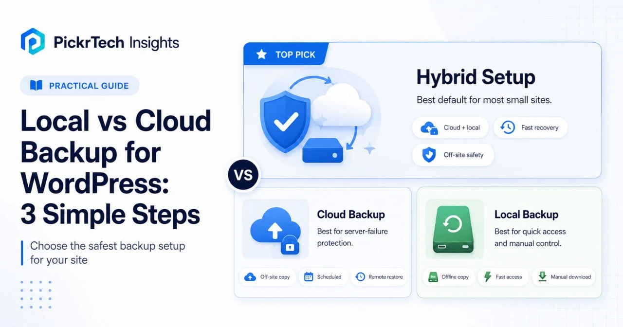 Local vs Cloud Backup for WordPress: What Small Sites Should Use