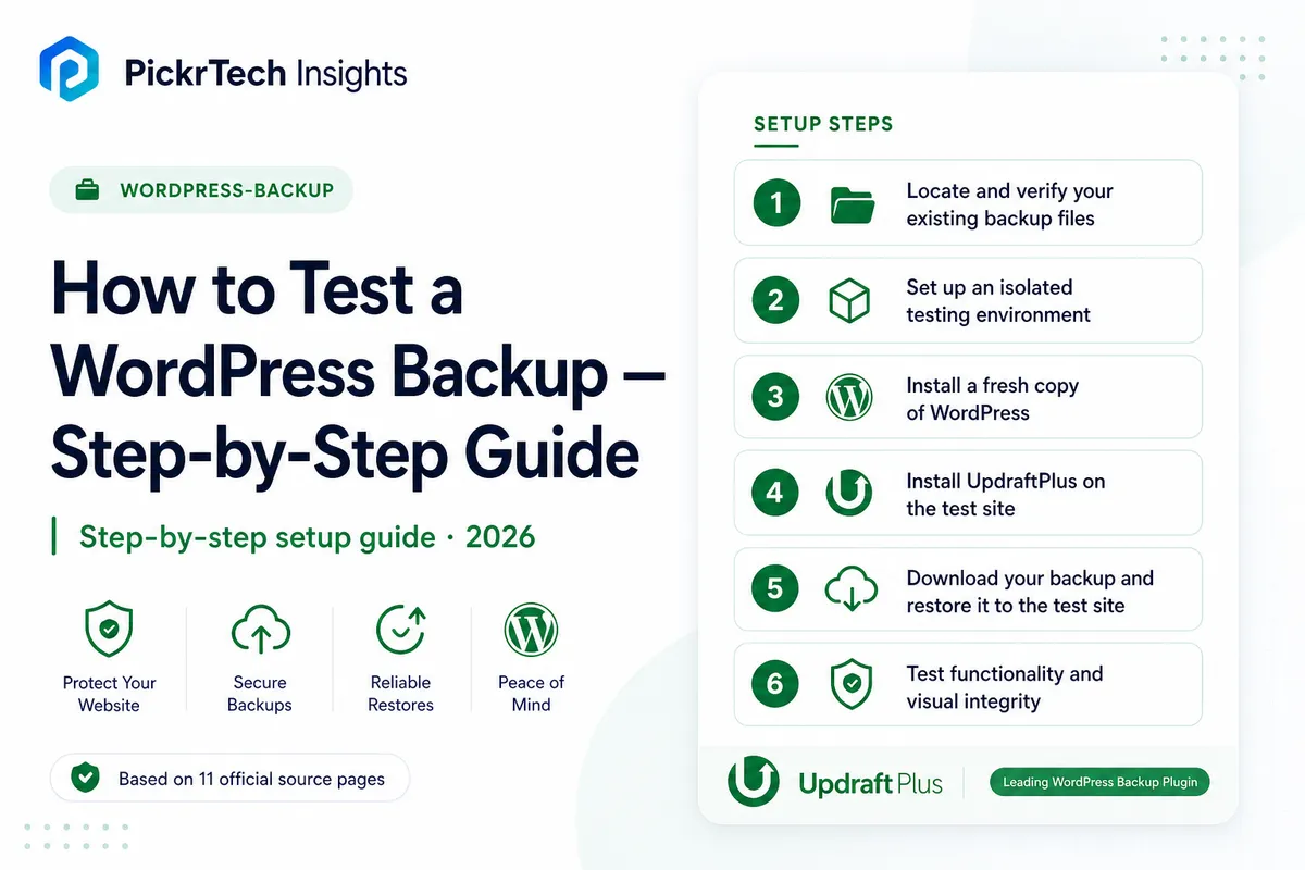 How to Test a WordPress Backup — Step-by-Step Guide