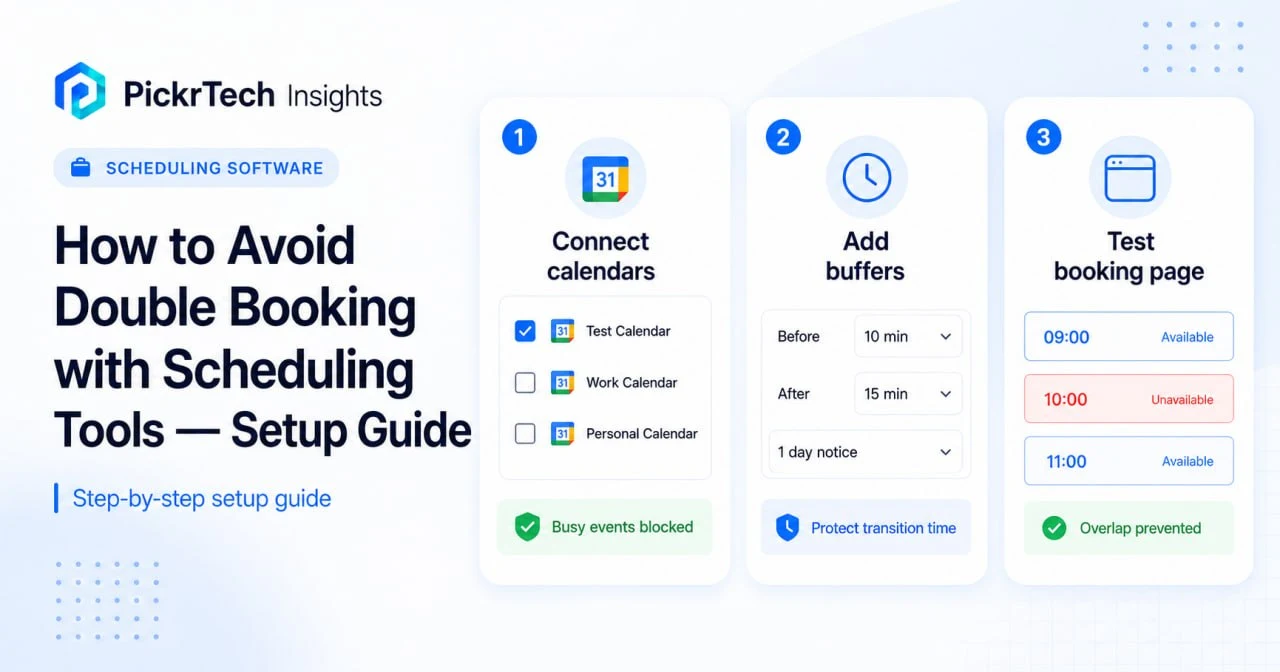 How to Avoid Double Booking with Scheduling Tools — Setup Guide