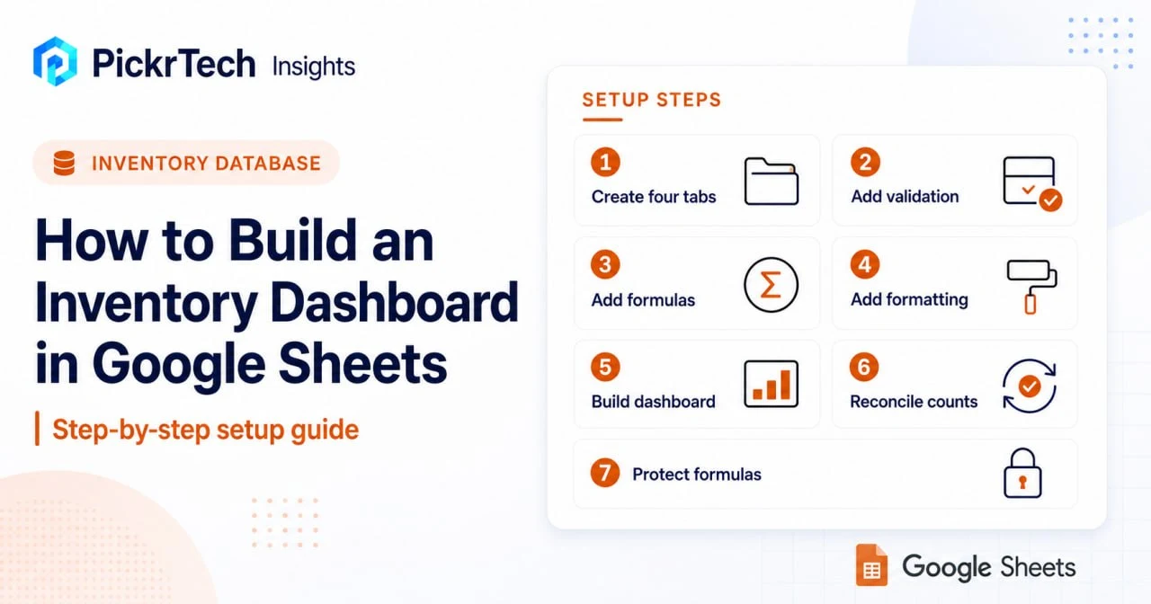 How to Build an Inventory Dashboard in Google Sheets (Free Template)