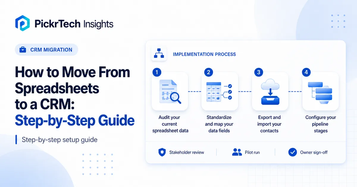 How to Move From Spreadsheets to a CRM: Step-by-Step Guide